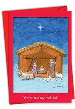 Load image into Gallery viewer, You're Not My Real Dad Holiday Card