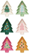 Load image into Gallery viewer, Glitzmas Tree Christmas Pinch Bowls Set of 6