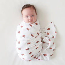 Load image into Gallery viewer, Lulujo Swaddle Blanket Muslin Cotton Mushroom