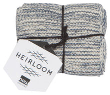 Load image into Gallery viewer, Midnight Blue Heirloom Knit Dishcloths Set of 2