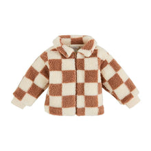 Load image into Gallery viewer, Mudpie - Check Sherpa Jacket