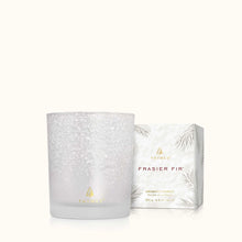 Load image into Gallery viewer, Thymes - Frasier Fir Flocked Poured Candle 6.5oz