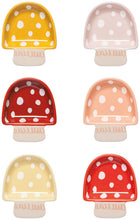 Load image into Gallery viewer, Mushroom Toadstool Shaped Pinch Bowls Set of 6