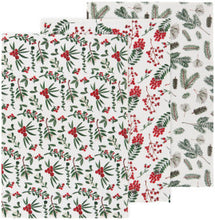 Load image into Gallery viewer, Winterberry Bakers Floursack Dishtowels Set of 3