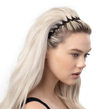 Load image into Gallery viewer, Kitsch - Zig Zag Headband 2pc - Black & Tort