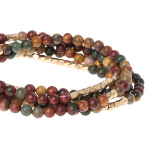 Load image into Gallery viewer, Scout - Stone Wrap: Majestic Jasper - Stone of Serenity