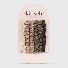 Load image into Gallery viewer, Kitsch Ultra Petite Satin Scrunchies 6pc - Eucalyptus