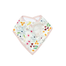 Load image into Gallery viewer, LouLou Lollipop Shell Floral Muslin Bandana Bib Set