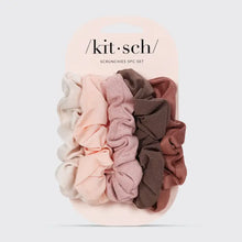 Load image into Gallery viewer, Kitsch Assorted Textured Scrunchies 5pc Set - Terracotta