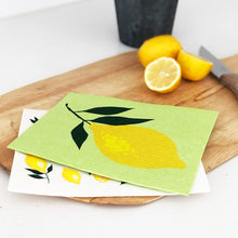 Load image into Gallery viewer, Lemon Dishcloths. Set of 2