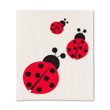Load image into Gallery viewer, Ladybug Dishcloths. Set of 2