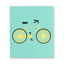 Load image into Gallery viewer, Aqua Bicycle Dishcloths. Set of 2