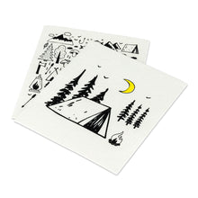 Load image into Gallery viewer, Camping Motif Dishcloths. Set of 2