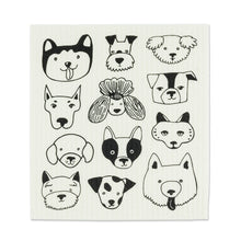 Load image into Gallery viewer, Simple Dog Faces Dishcloths. Set of 2