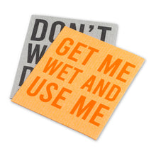 Load image into Gallery viewer, Don't worry Dishes.. Funny Text Dishcloths. Set of 2