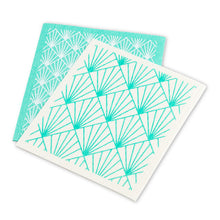 Load image into Gallery viewer, Art Deco Graphic Dishcloths. Set of 2
