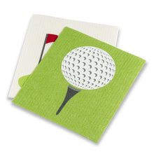 Load image into Gallery viewer, Golf Ball & Green Dishcloths. Set of 2
