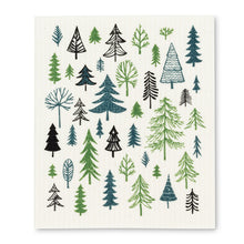 Load image into Gallery viewer, All Over Trees Dishcloths. Set of 2