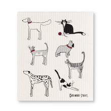 Load image into Gallery viewer, Dogs & Cats Dish Cloth. Set of 2