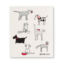 Load image into Gallery viewer, Dogs & Cats Dish Cloth. Set of 2