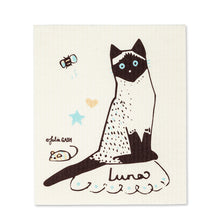Load image into Gallery viewer, Cats with Names Dish Cloths. Set of 2