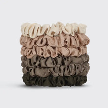 Load image into Gallery viewer, Kitsch Ultra Petite Satin Scrunchies 6pc - Eucalyptus