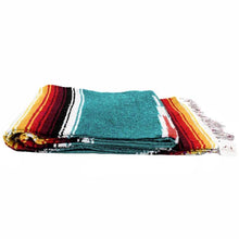 Load image into Gallery viewer, West Path - Turquoise Sunset Baja Diamond Blanket