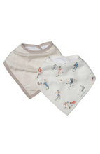 Load image into Gallery viewer, LouLou Lollipop Football Muslin Bandana Bib Set