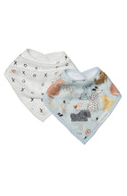 Load image into Gallery viewer, LouLou Lollipop Honey Puppies Muslin Bandana Bib Set