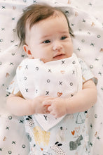 Load image into Gallery viewer, LouLou Lollipop Honey Puppies Muslin Bandana Bib Set