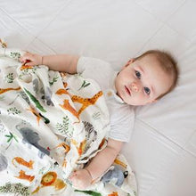 Load image into Gallery viewer, Loulou Lollipop Safari Jungle Muslin Swaddle