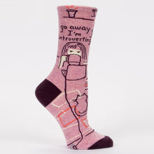 Load image into Gallery viewer, Go Away I'm Introverting - Women's Crew Socks