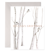 Load image into Gallery viewer, Season's Greetings Snowy Birches Card