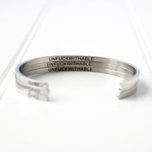 Load image into Gallery viewer, GlassHouseGoods - UNFUCKWITHABLE BRACELET