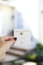 Load image into Gallery viewer, Letter Disc Necklace - Gold - I