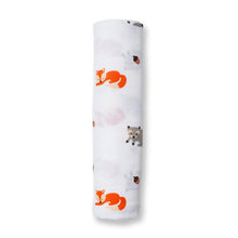 Load image into Gallery viewer, Lulujo Forest Friends Swaddling Blanket