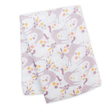 Load image into Gallery viewer, Modern Unicorn Swaddling Blanket
