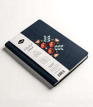 Load image into Gallery viewer, Denik - Evelynn Blue Embroidered Hardcover Layflat Journal