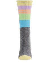Load image into Gallery viewer, MeMoi - Pastel Stripe Crew Socks