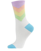 Load image into Gallery viewer, MeMoi - Pastel Arrow Crew Socks