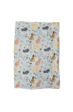 Load image into Gallery viewer, Loulou Lollipop Honey Puppies Muslin Swaddle