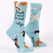 Load image into Gallery viewer, People I Want To Meet: Dogs - Women's Crew Socks