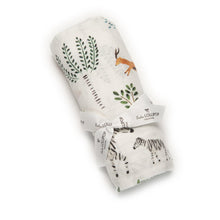 Load image into Gallery viewer, Loulou Lollipop Safari Jungle Muslin Swaddle