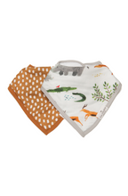 Load image into Gallery viewer, Loulou Lollipop Safari Jungle Muslin Bandana Bib Set