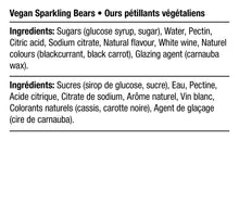 Load image into Gallery viewer, Squish Vegan Fizzy Rose’ And White Wine Sparkling Bears Gourmet Candy