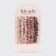 Load image into Gallery viewer, Kitsch Ultra Petite Satin Scrunchies 6pc - Terracotta