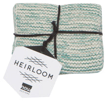 Load image into Gallery viewer, Lagoon Heirloom Knit Dishcloths Set of 2
