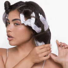 Load image into Gallery viewer, Kitsch - Satin Heatless Pillow Rollers 6pc- Soft Marble