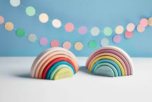 Load image into Gallery viewer, RAINBOW WOODEN STACKING TOY