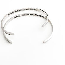 Load image into Gallery viewer, GlassHouseGoods - FLAWED AND FUCKING AWESOME BRACELET